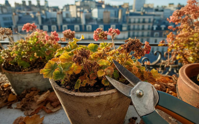 À l’automne, ce geste permet de garder des géraniums vigoureux d’une ...