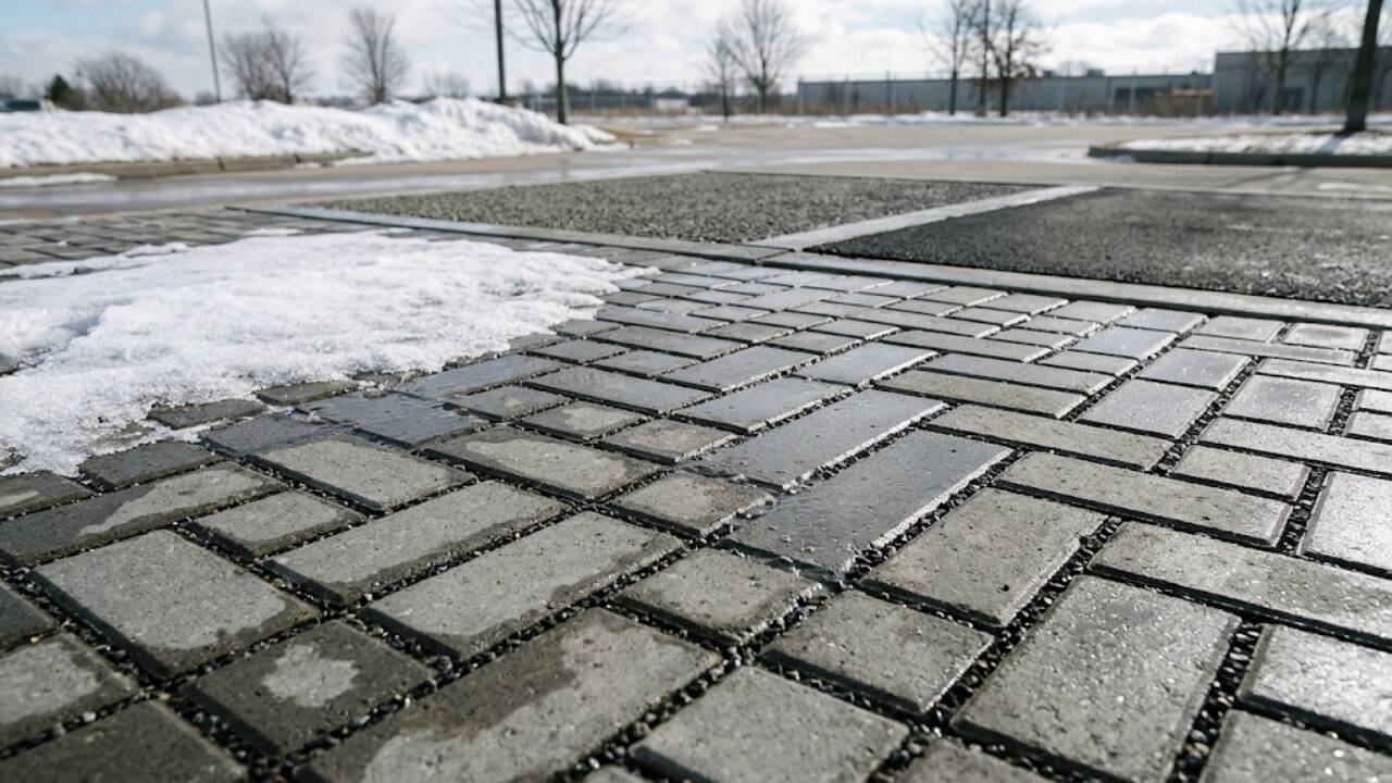 USGS Wisconsin pavement study: Pavers stay warmer and thaw faster ...