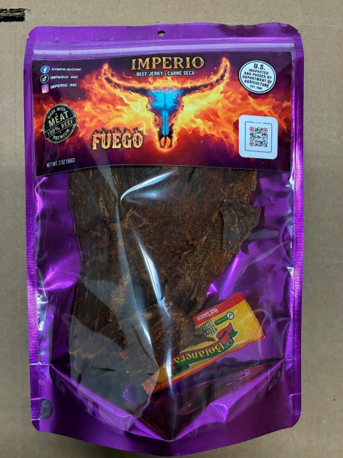 Imperio Distribution LLC recalls beef jerky products produced without ...
