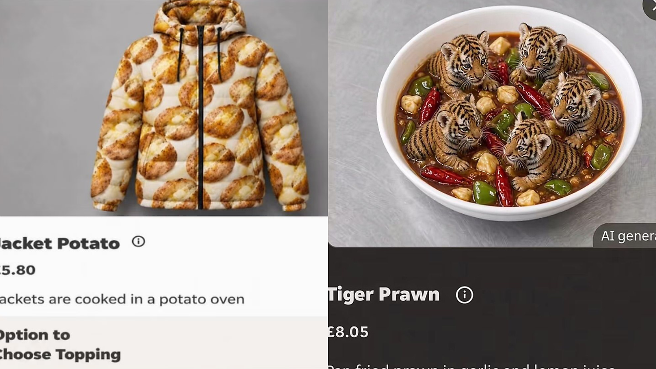 Jacket made of potatoes, tiger cubs in bowls: Delivery app forced to ...