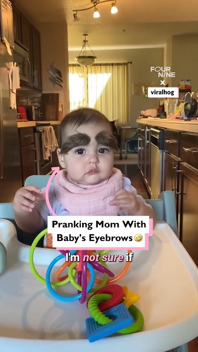 I think she inherited your eyebrows