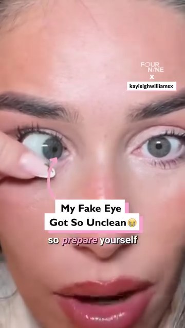 My fake eye got so unclean