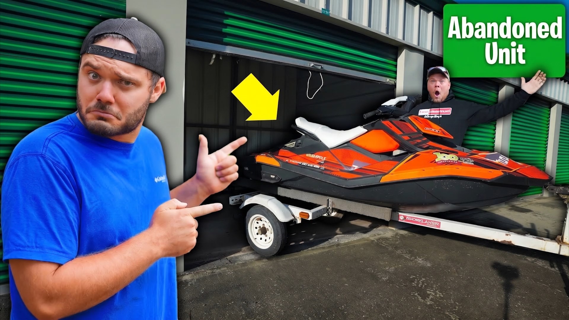 Unboxing an abandoned storage unit and found a jet ski? 🔥📦