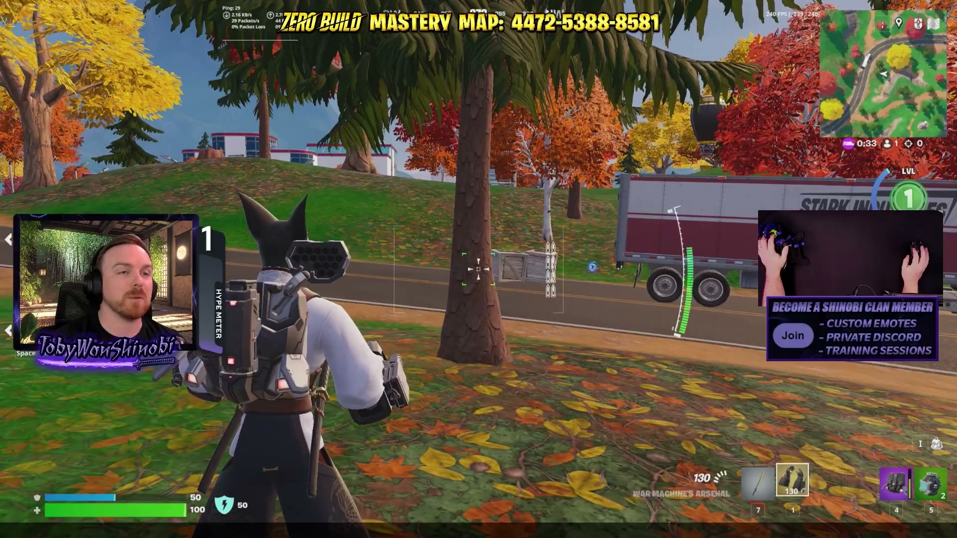 (New fix) How to dash slide with the jetpack in Fortnite Blitz