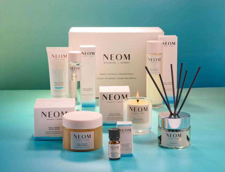 NEOM is offering 25% off sitewide and up to 43% off gift sets