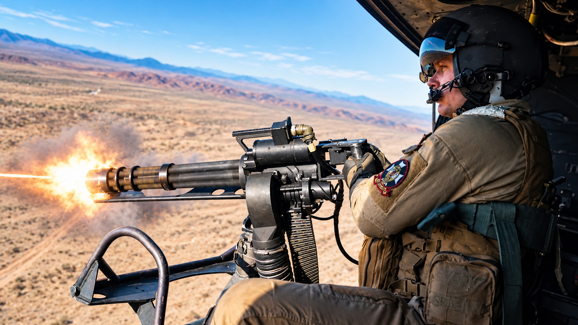 How does a marine helicopter counter enemy drones?