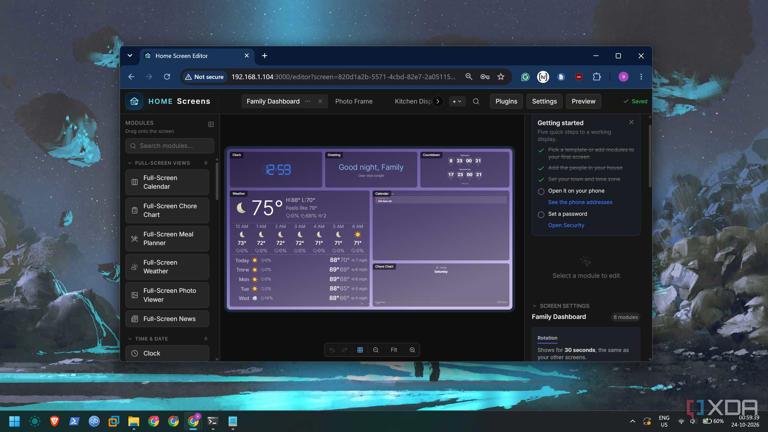 My spare monitor became a family dashboard, and a Raspberry Pi is all ...