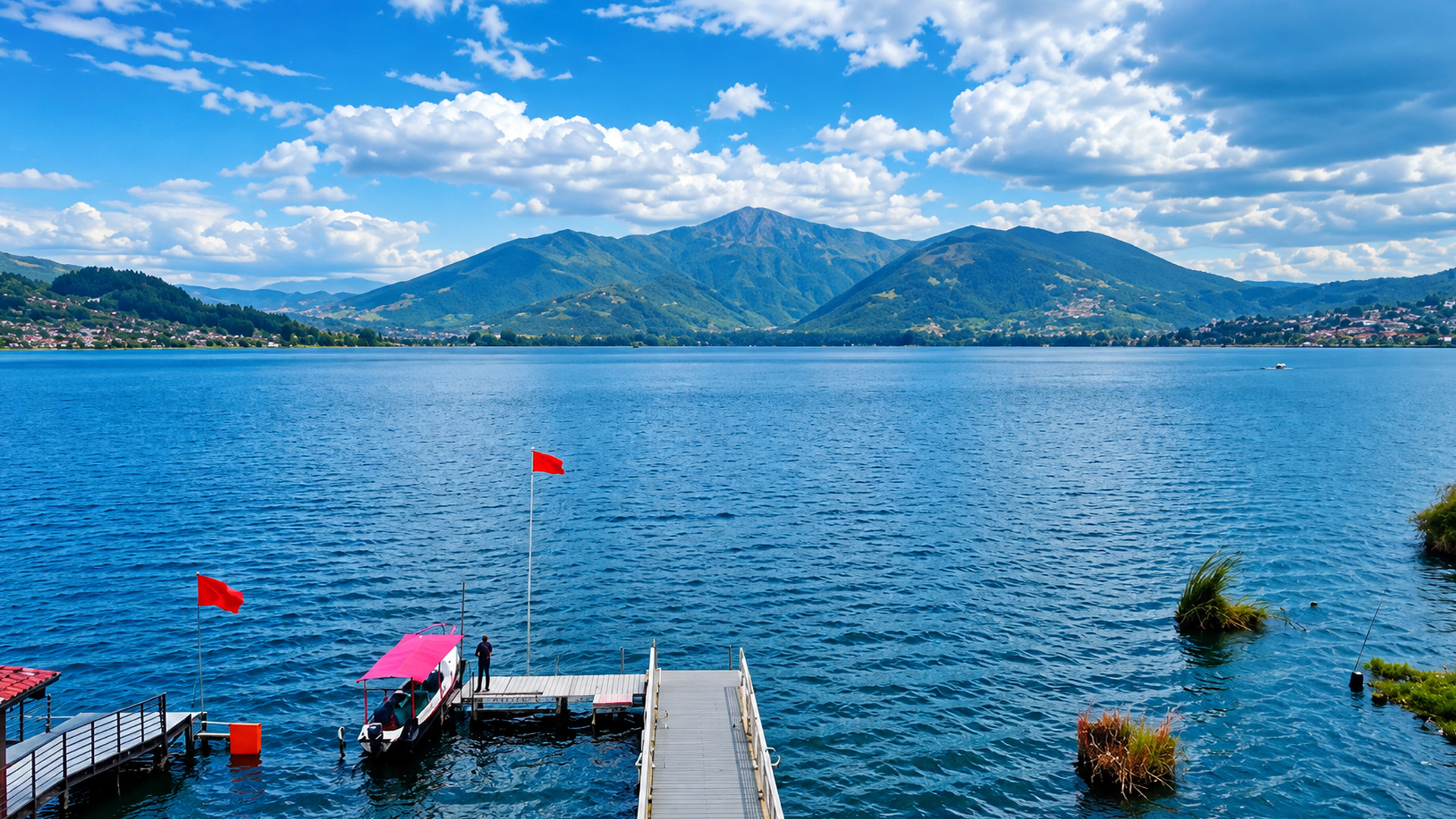How did this lake form high in the Andes?
