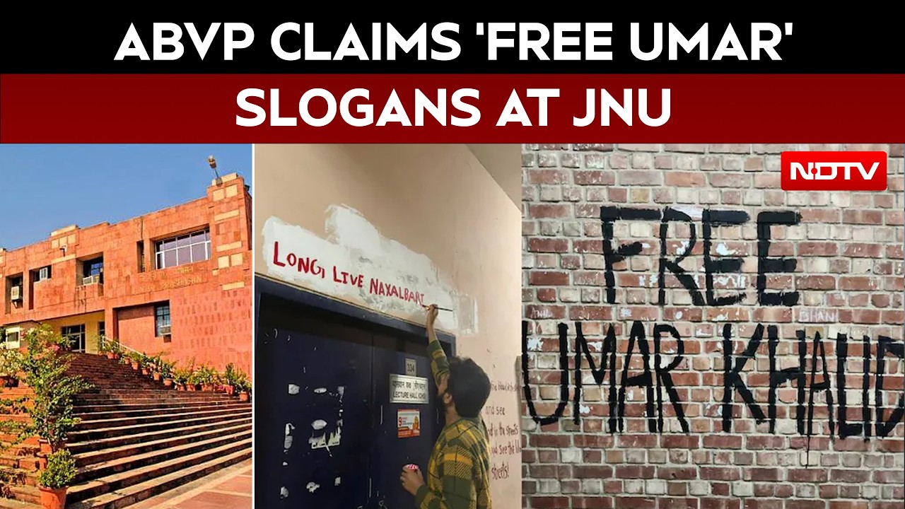 JNU news | After Jamia, ABVP claims Umar Khalid, 'Naxalbari' slogans ...