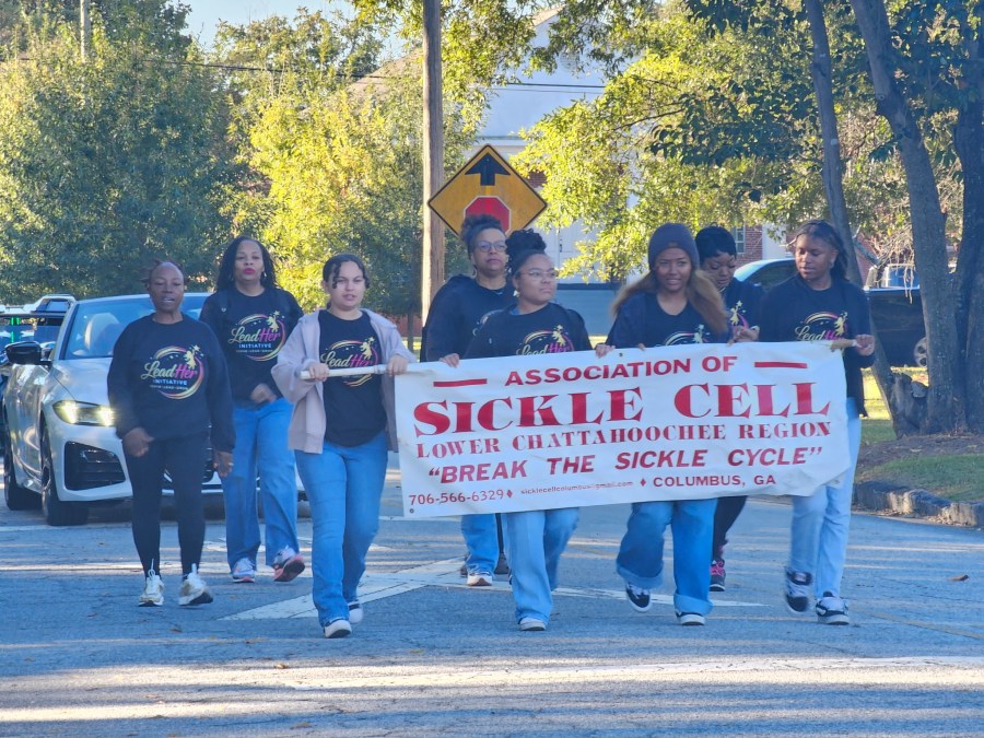 Residents walking for a cause in the annual Sickle Cell Walk-A-Thon