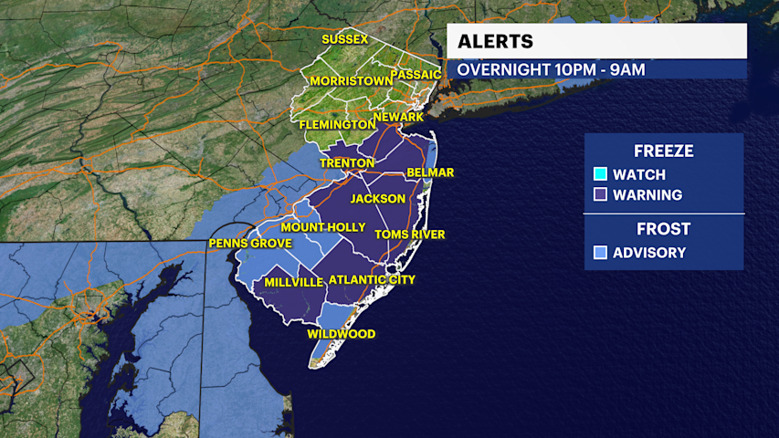 Widespread frost set to impact NJ Saturday night before sunny, warmer ...