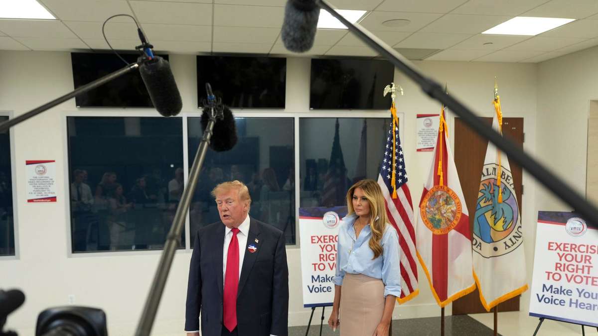 Er kam persönlich: Trump hat Stimme für Midterms abgegeben