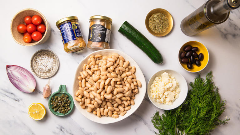 Mayo-free Mediterranean tuna salad recipe