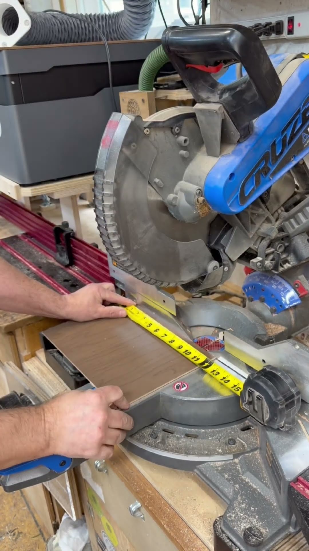 Measure twice, cut once #workshop #woodworking #measurements