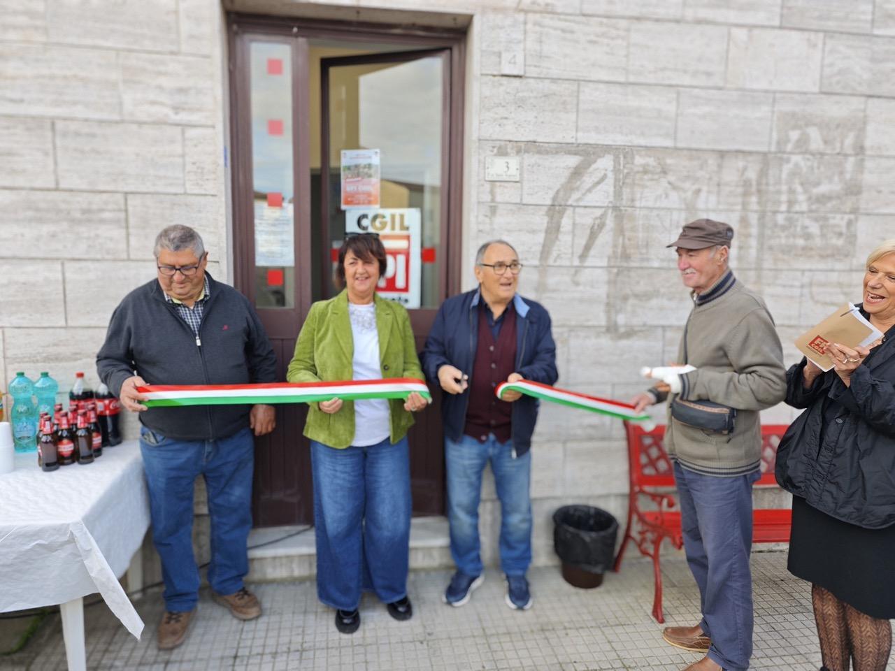 Inaugurata la sede dello Spi-Cgil: Un servizio per la collettività
