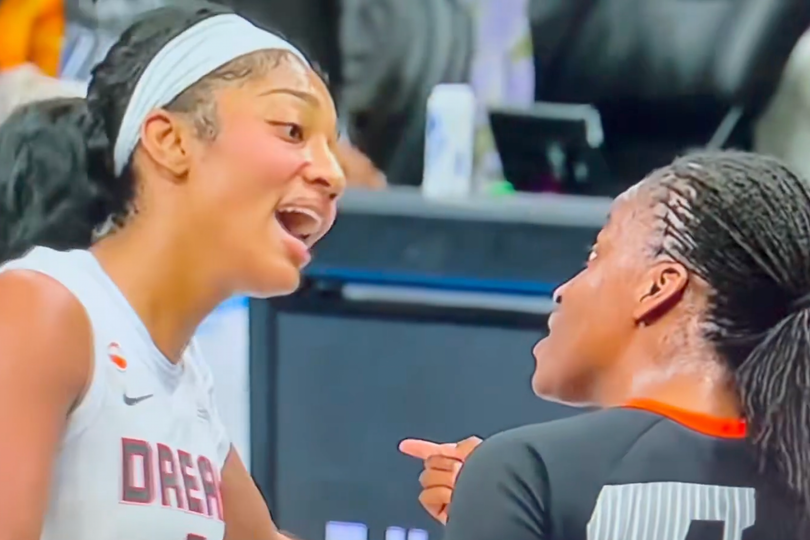 Angel Reese angrily confronts WNBA referee as playoff tensions boil over