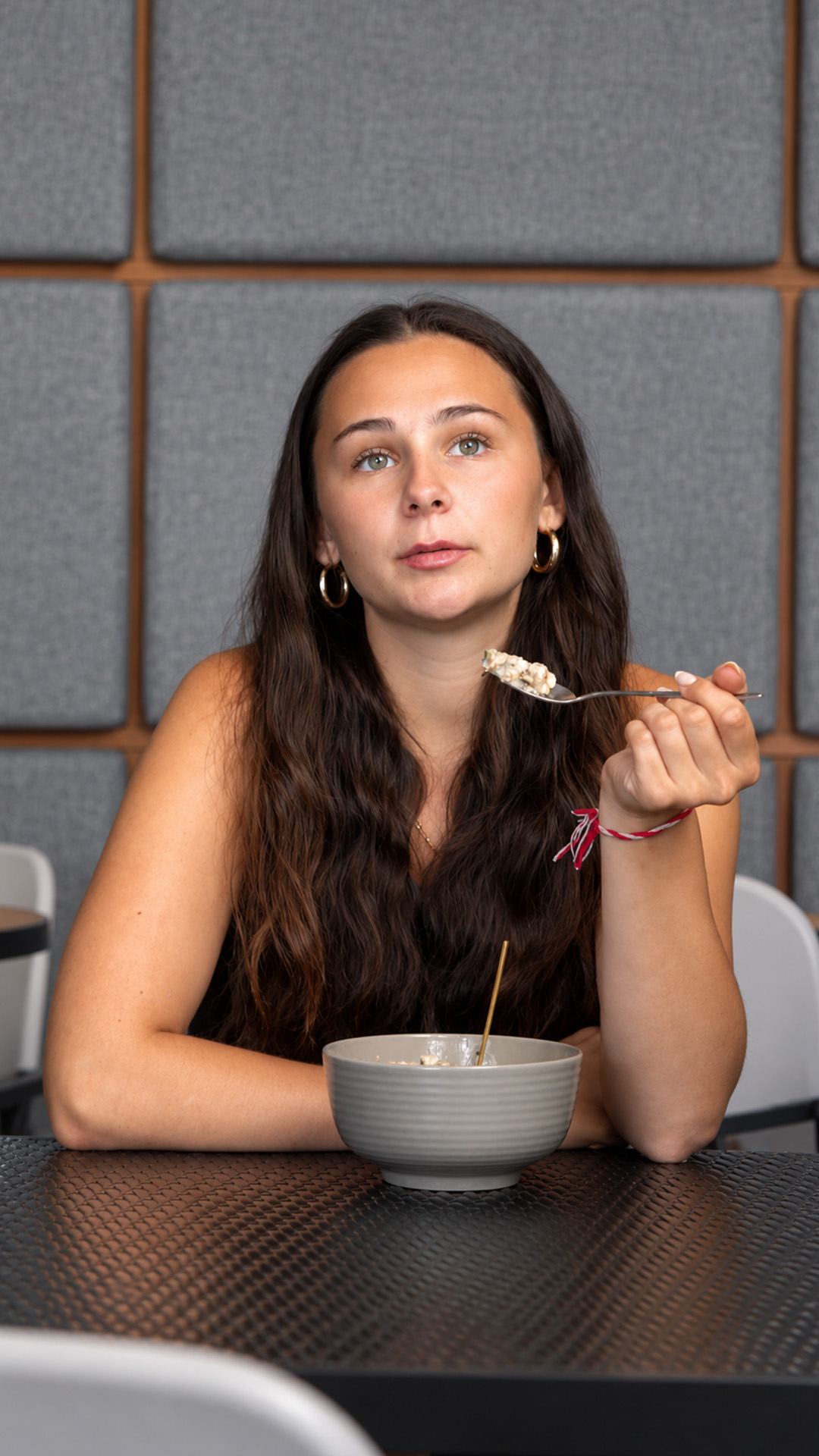 A bowl of chicken porridge got an unexpected twist