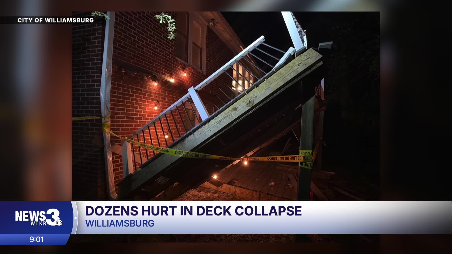 At least 28 William & Mary students injured after deck collapse at off ...