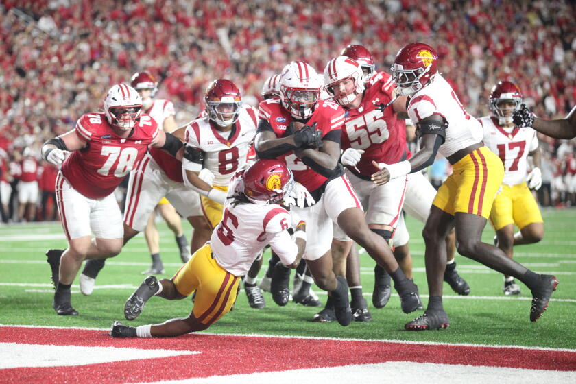 I'm disappointed. Lincoln Riley laments USC's struggles in loss to Wisconsin