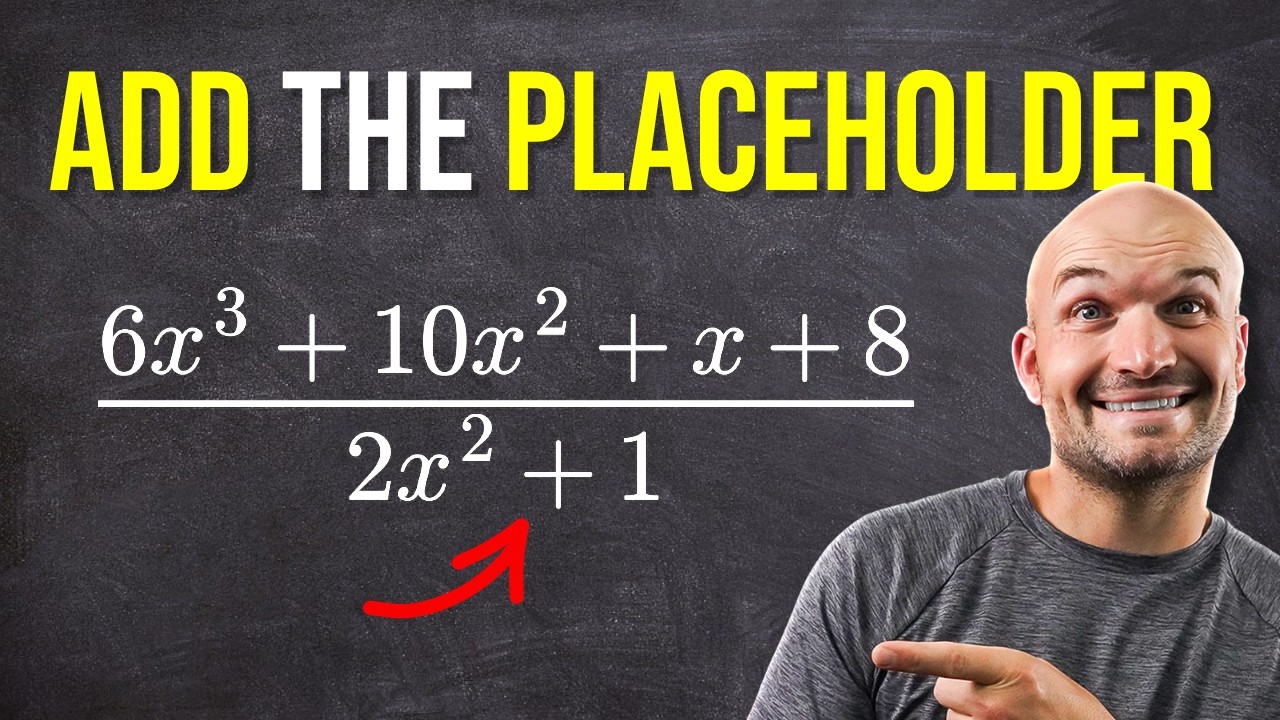 Polynomial long division with a missing term (updated)