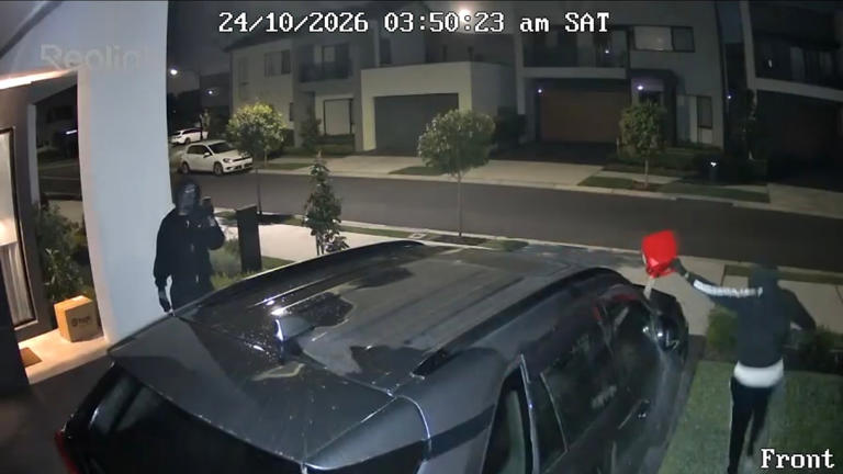 Man's world: Mum, kids escape shooting