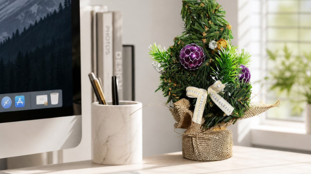 Walmart’s cute $6 tabletop mini Christmas trees add a festive touch to ...