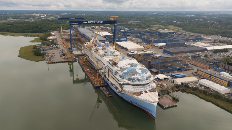 The world's biggest cruise ship is this 250,000-ton monster