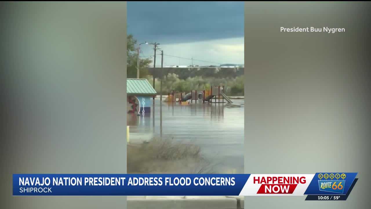 San Juan River flooding leaves Shiprock homes underwater