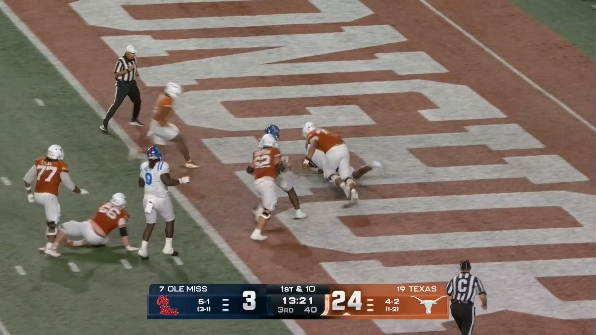Texas Longhorns rally past Ole Miss after three-game slump