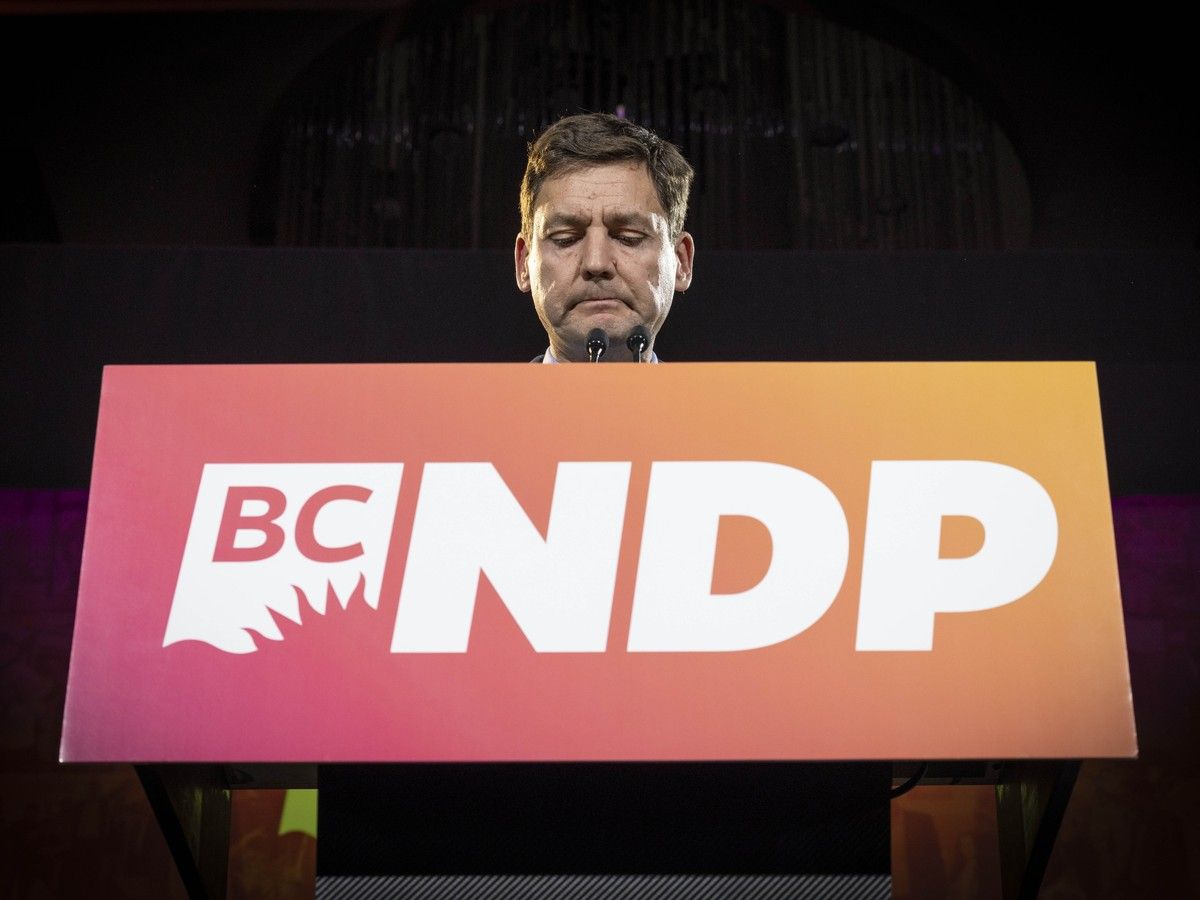 BC NDP leader David Eby resigns after election defeat
