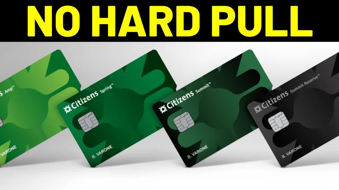 $35,000 Citizens Bank credit card (SOFT PULL ONLY)