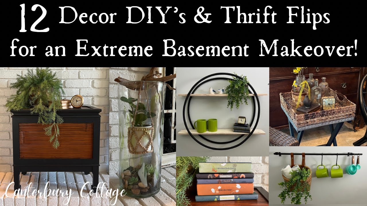 12 DIY home decor ideas for an extreme basement makeover!