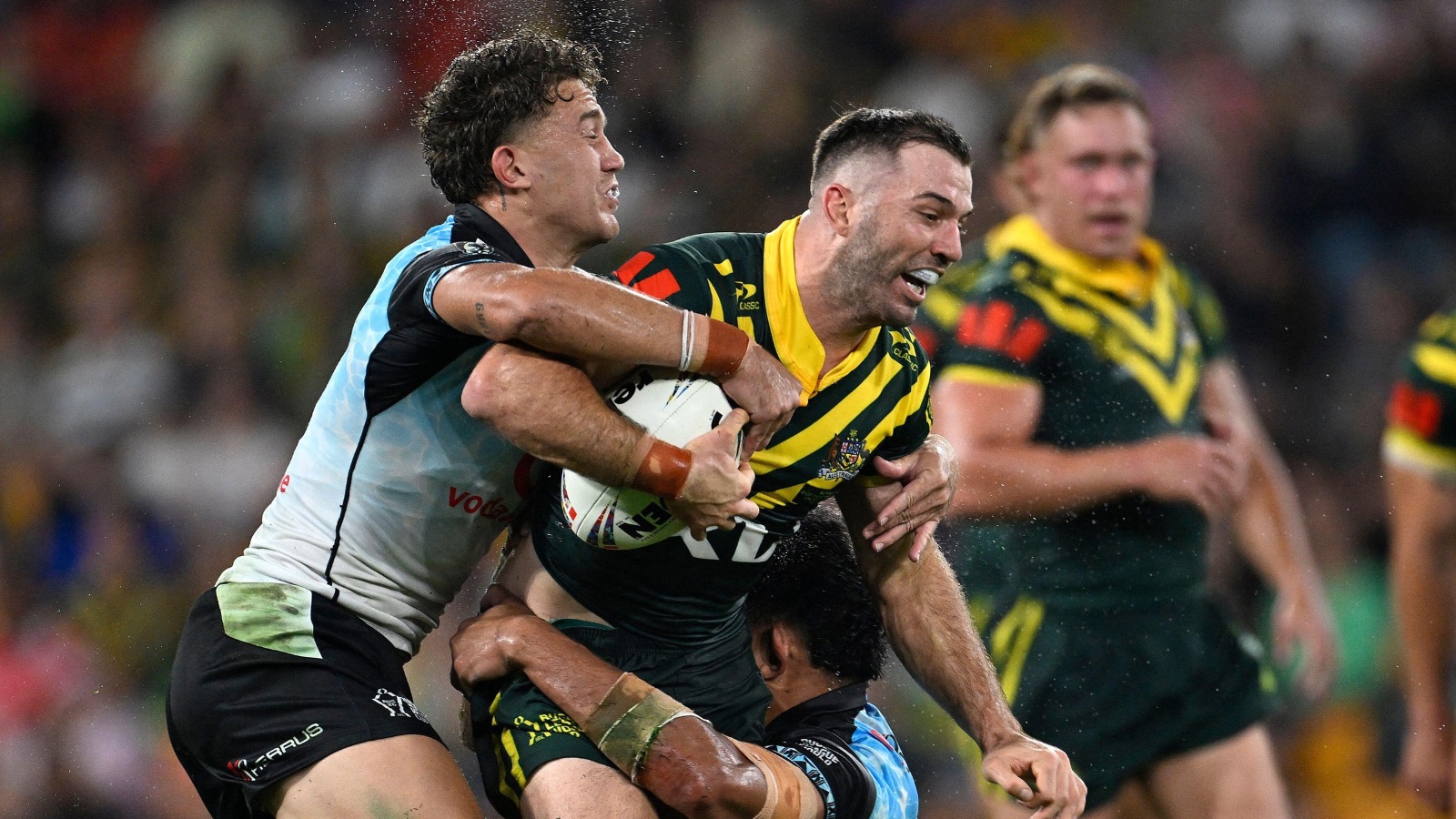 Australia overcome mighty Fiji test to book World Cup semi-final spot