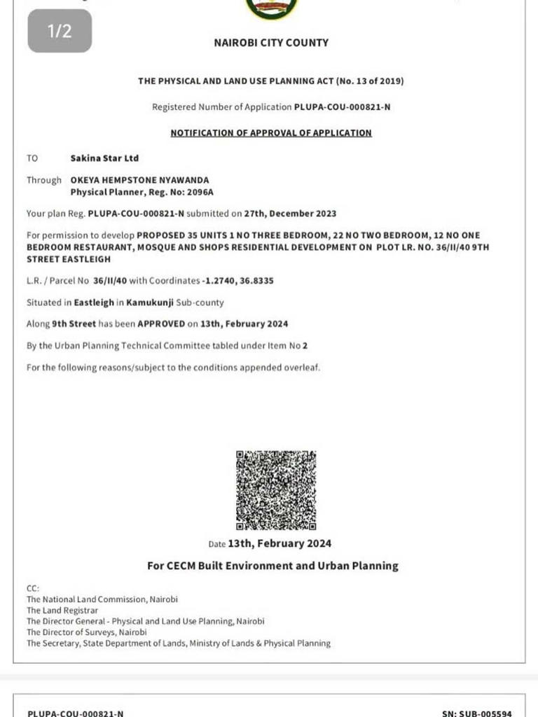 Babu Owino shares approval documents for collapsed Eastleigh building ...