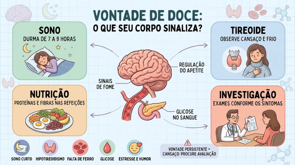 Que doenças podem ser indicadas pelo desejo excessivo por doces?