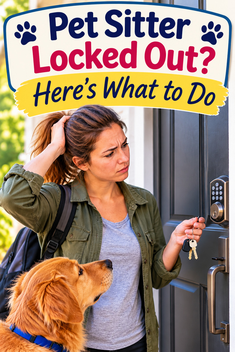 What to do when a pet sitter can’t get into a client’s house
