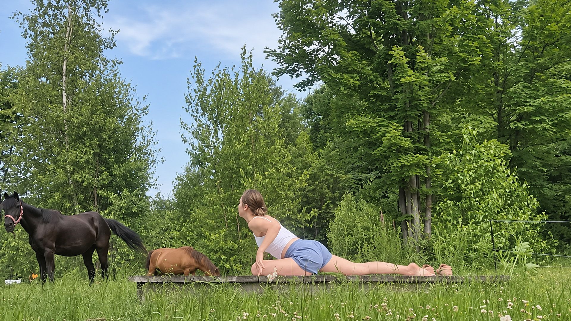 Making time to stretch after the run