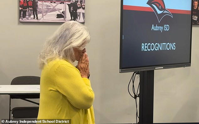 Texas woman breaks down in tears as elementary school is named in her honor