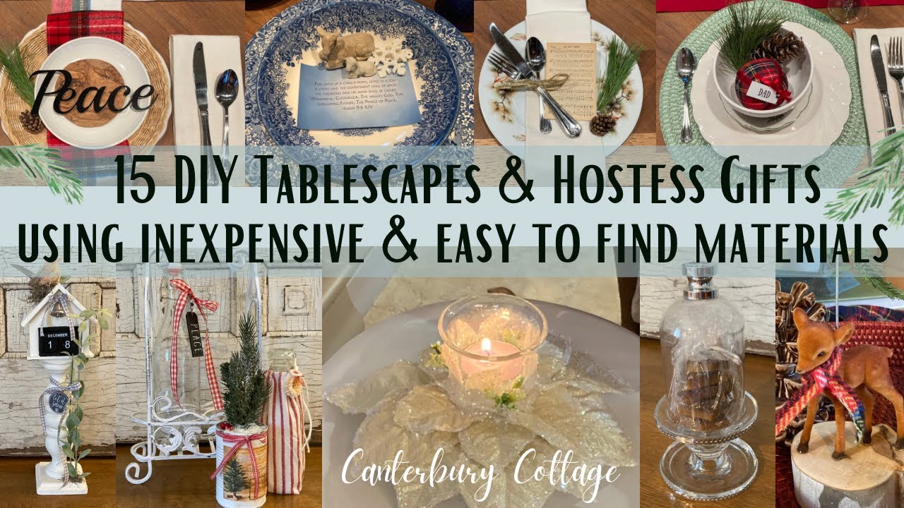 15 beautiful DIY hostess gifts and table setting ideas!