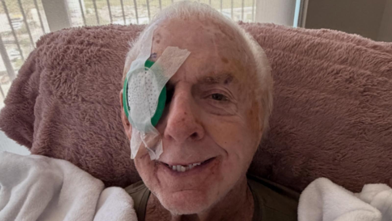 Ric Flair injury update: WWE legend spotted wearing massive eye patch ...