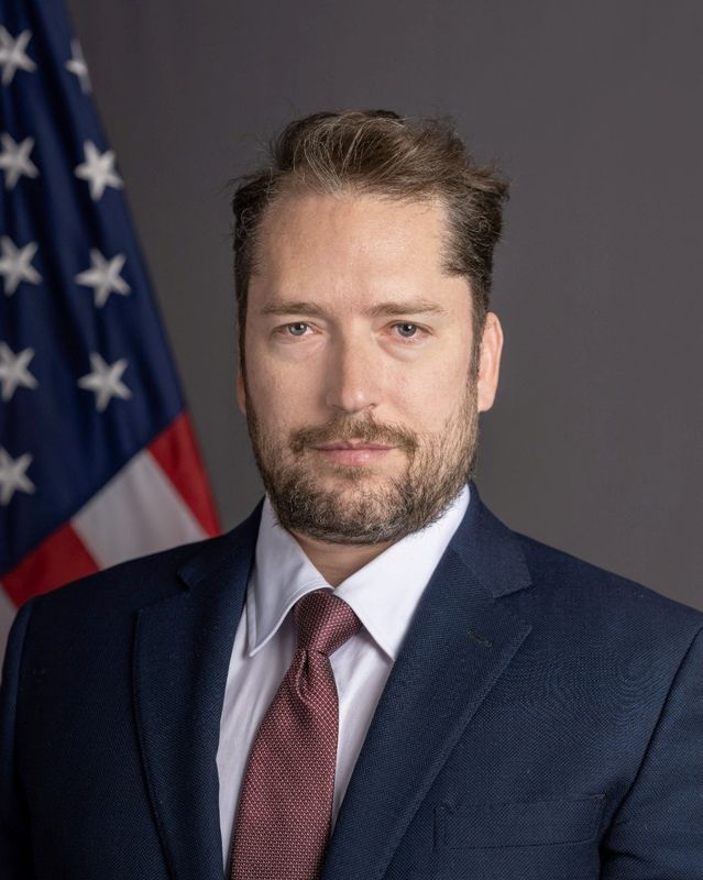 Darren Beattie, a Senior adviser for Western Hemisphere Affairs at the US Department of State, poses in an undated handout photograph. US Department of State/Handout via REUTERS