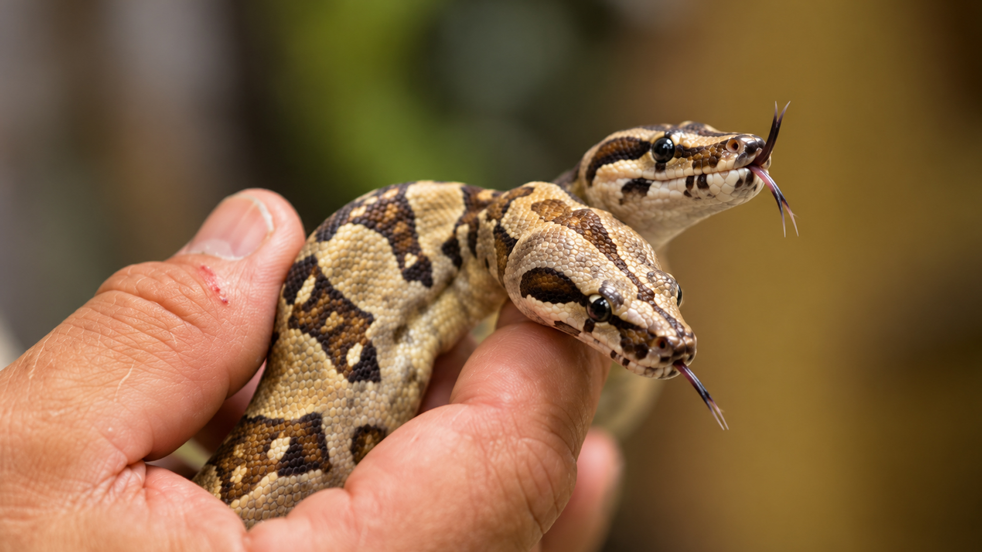 Rare two-headed boa constrictor shows independent movement in both brains