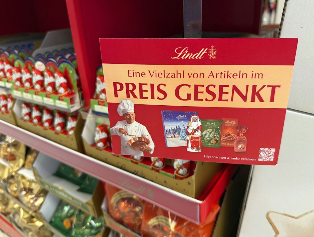 Milka kostet weniger, ist aber trotzdem teurer als Lindt