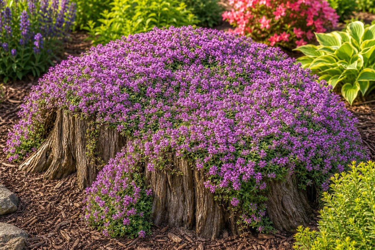 20 plants you can plant over a tree stump