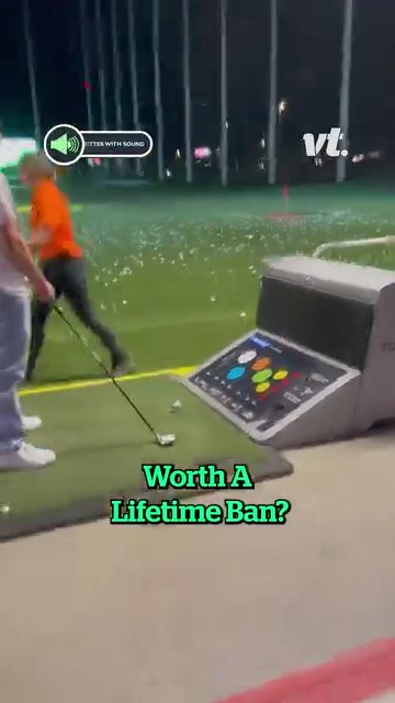 What not to do at the driving range