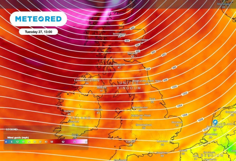 UK weather: Amber wind warning as Storm Boelo clears before Tuesday ...