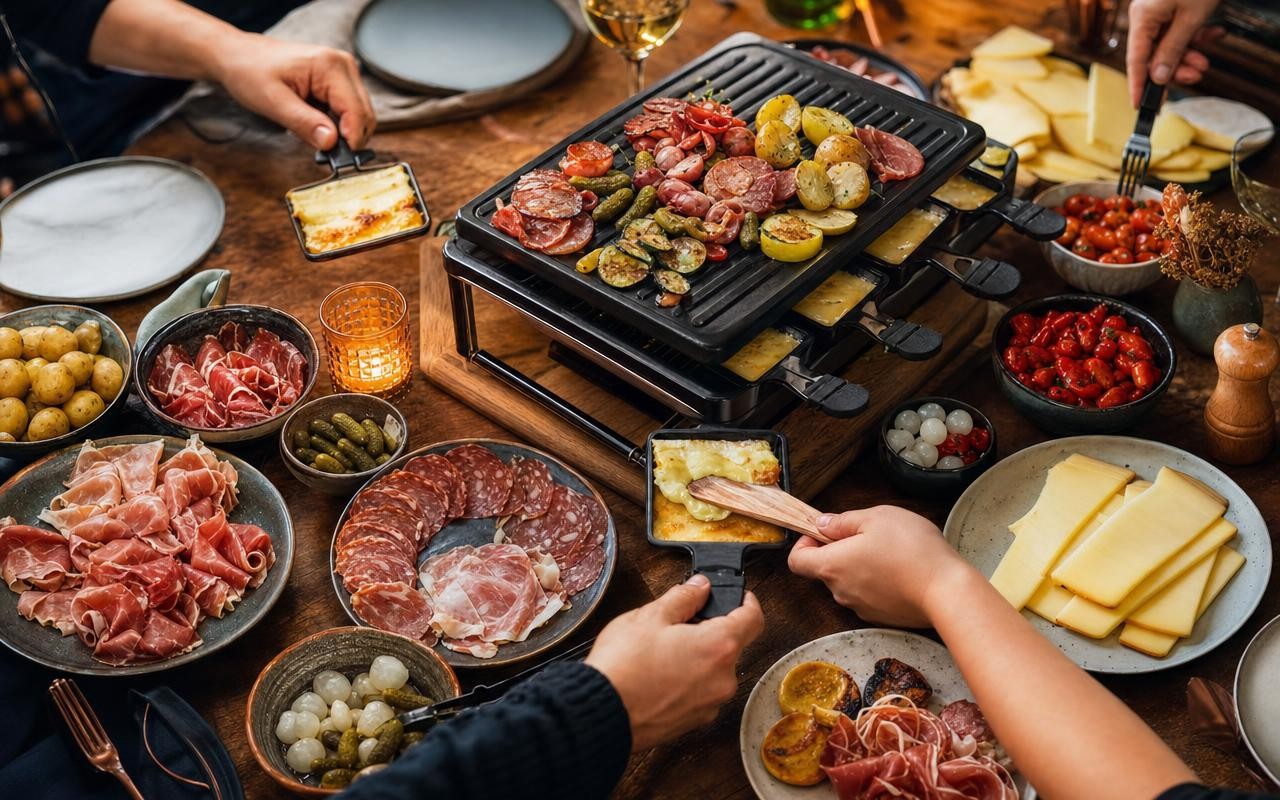 Raclette pour 10 : les quantités exactes pour une liste de courses sans ...