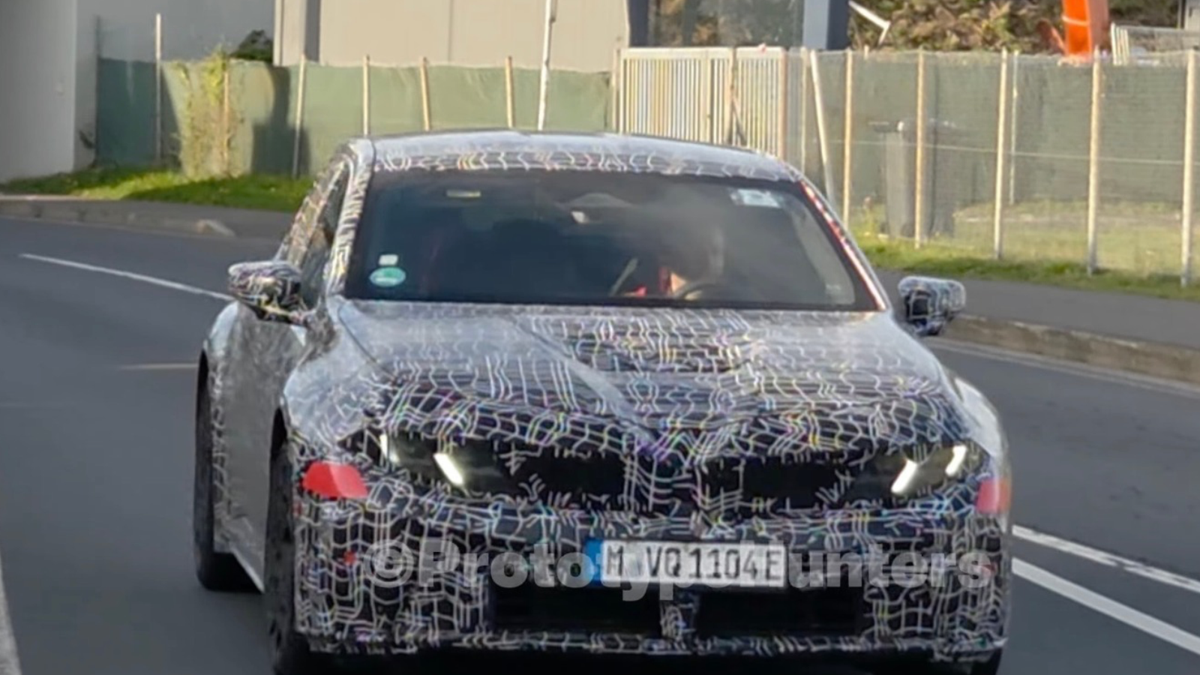 BMW's electric M3 spotted on the road, and it's a beast