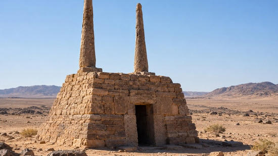 A stone tomb with two long “antennae” stood in the Sahara unexplained ...