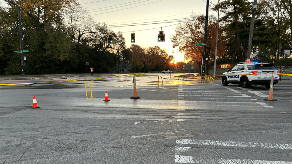 Water main break shuts down Gilbert Avenue, MLK Drive intersection